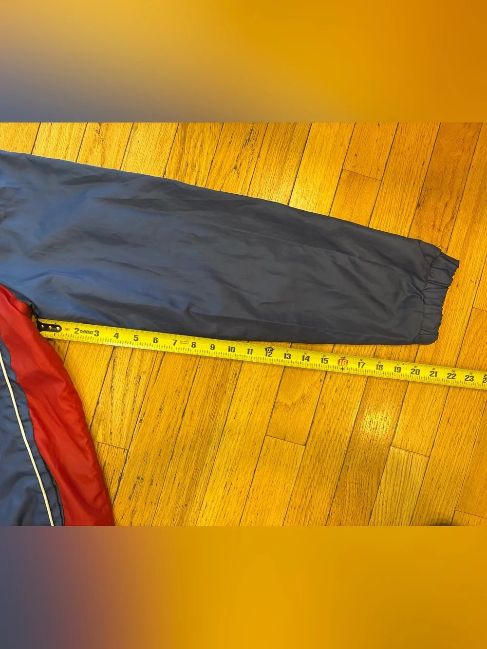 NFL Navy and Red Zip-Up Windbreaker Jacket